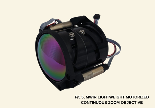 F/5.5 MWIR Hafif Motorlu Sürekli Zoom Objektifi